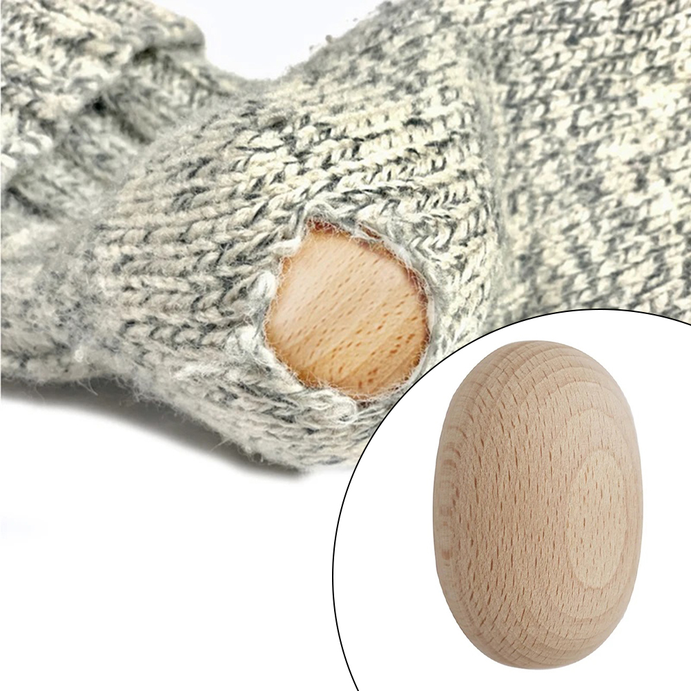 Embroidery Egg - Hölzerne Stopfeier für Socken, Kleidung, Darner,