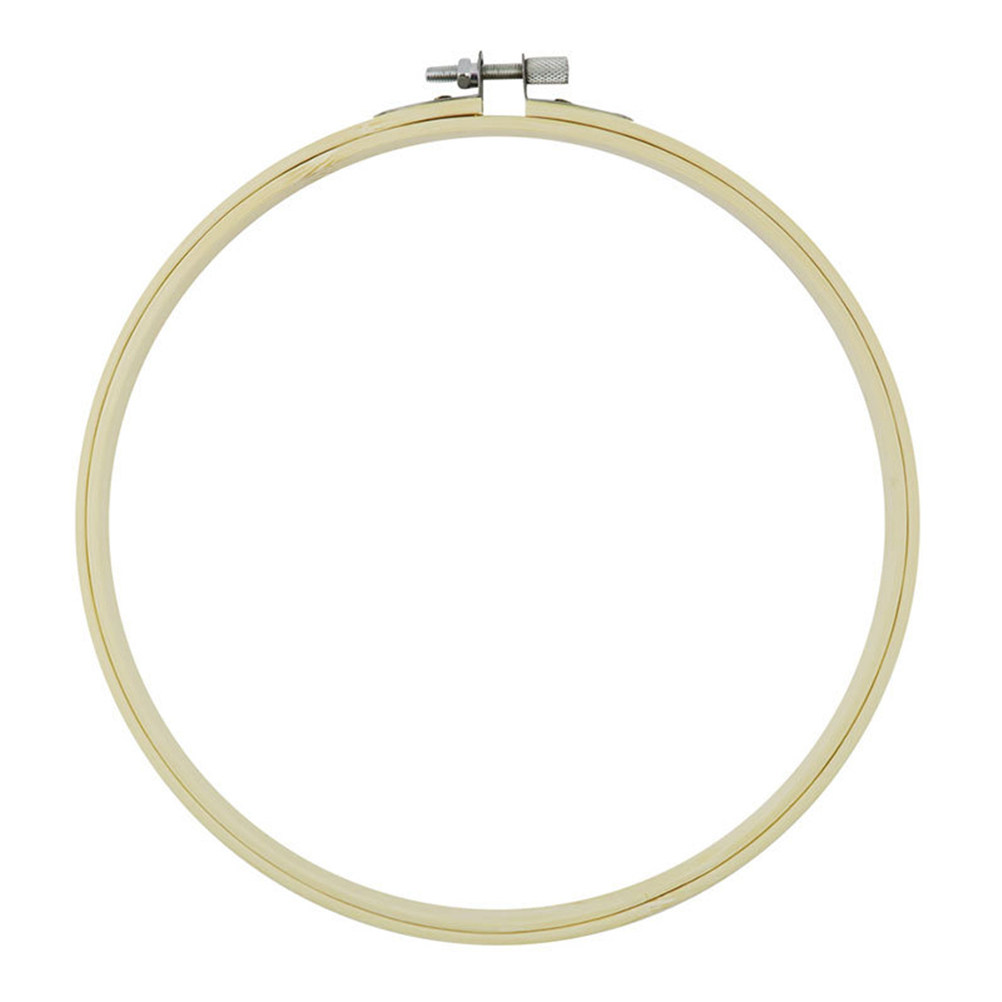 Embroidery For Beginners - 12-teiliges Bambus-Stickrahmen-Set, 20 cm, glatter, fester