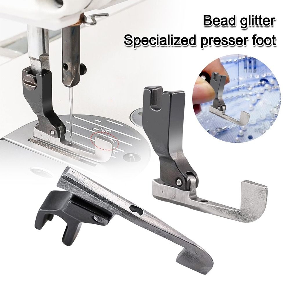 Embroidery Xpress - Spezieller Nähfuß mit Stahlperlen und Pailletten,