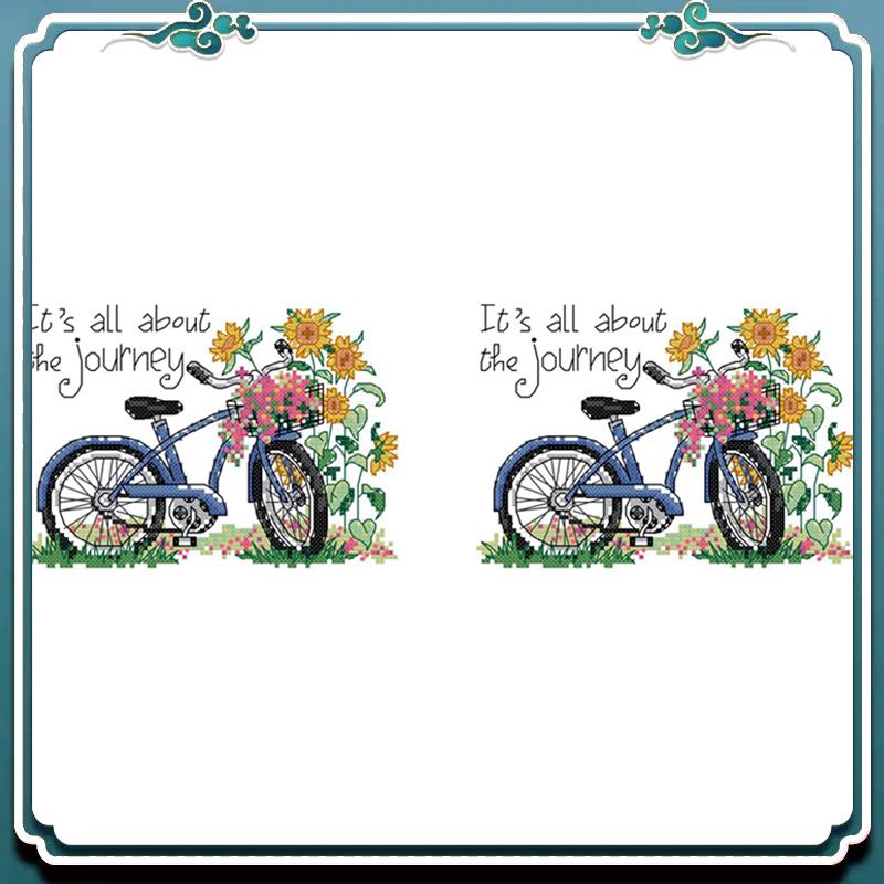 Embroidery X Pattern - A67K-2X DIY Hand Stricken Druck Kreuz