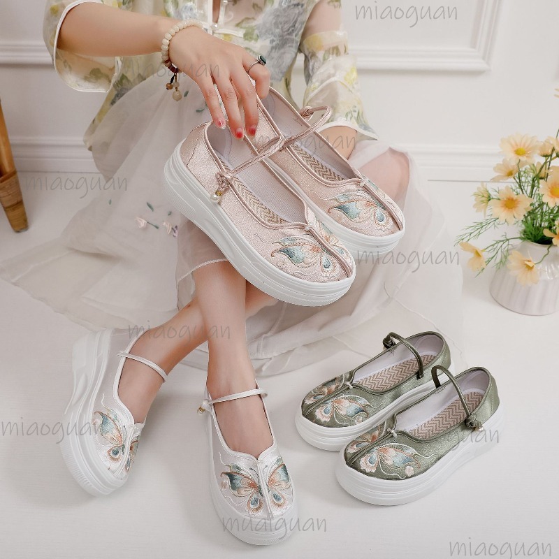 Embroidery Fabric - Damen-Schuhe im chinesischen Stil mit Stickerei,
