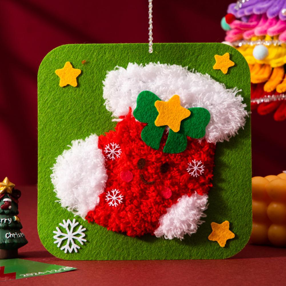 Embroidery Xmas Kits - Bastelset für Anfänger, Weihnachts-Stickset für Anfänger,