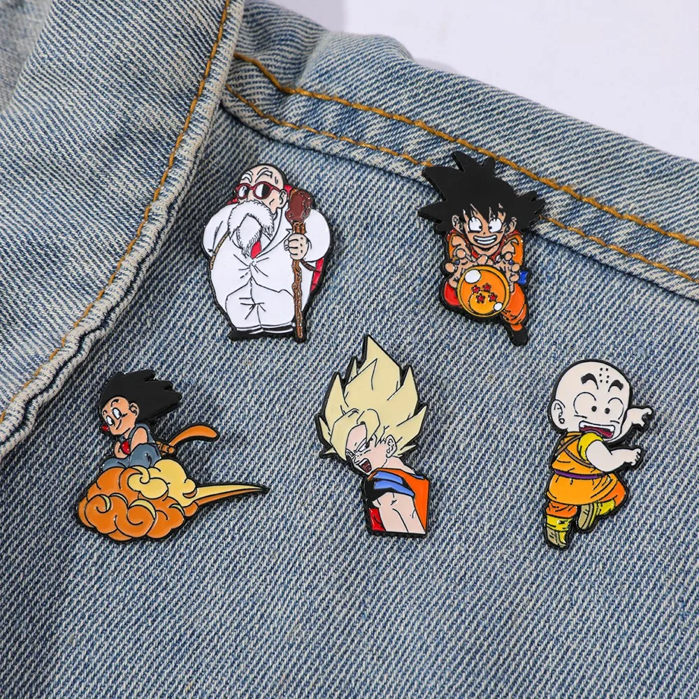 Embroidery Textile - 5 Stück klassische, beliebte Anime-Broschen ​