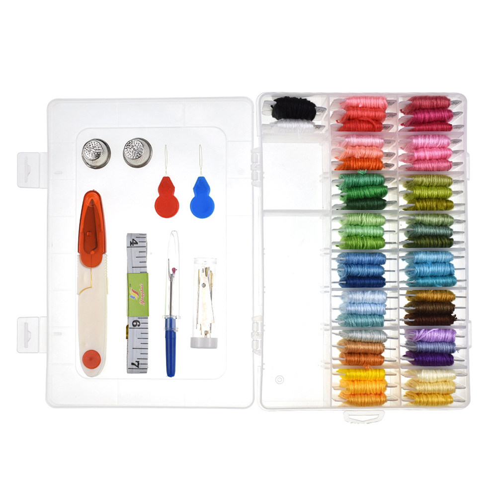 Embroidery For Beginners - 50-teiliges Sortiertes Stickerei-Set mit Muster für
