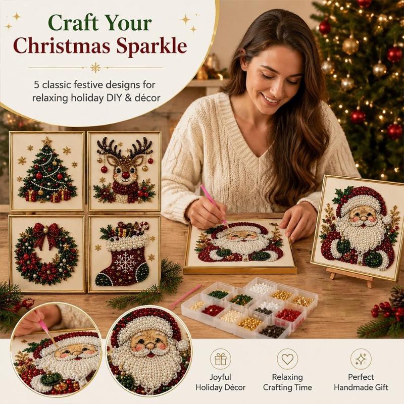 1 Stück 5D DIY Wanddekoration  – Embroidery Xmas Kits Bewertung und Preis