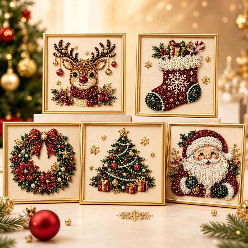 1 Stück 5D DIY Wanddekoration  – Embroidery Xmas Kits Bewertung und Preis