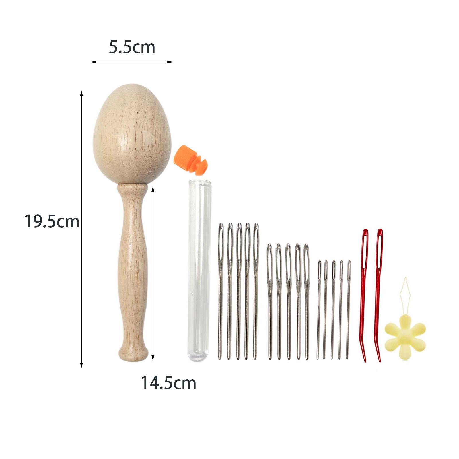 Stopf-Ei aus Holz, Stopf-Pilz, – Embroidery Egg Bewertung und Preis