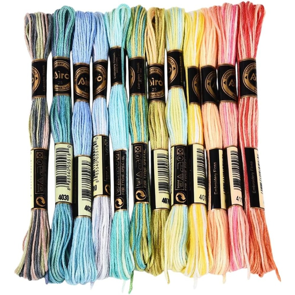 12 Stränge 105 Yards 6-fädiger – Embroidery Floss Bewertung und Preis