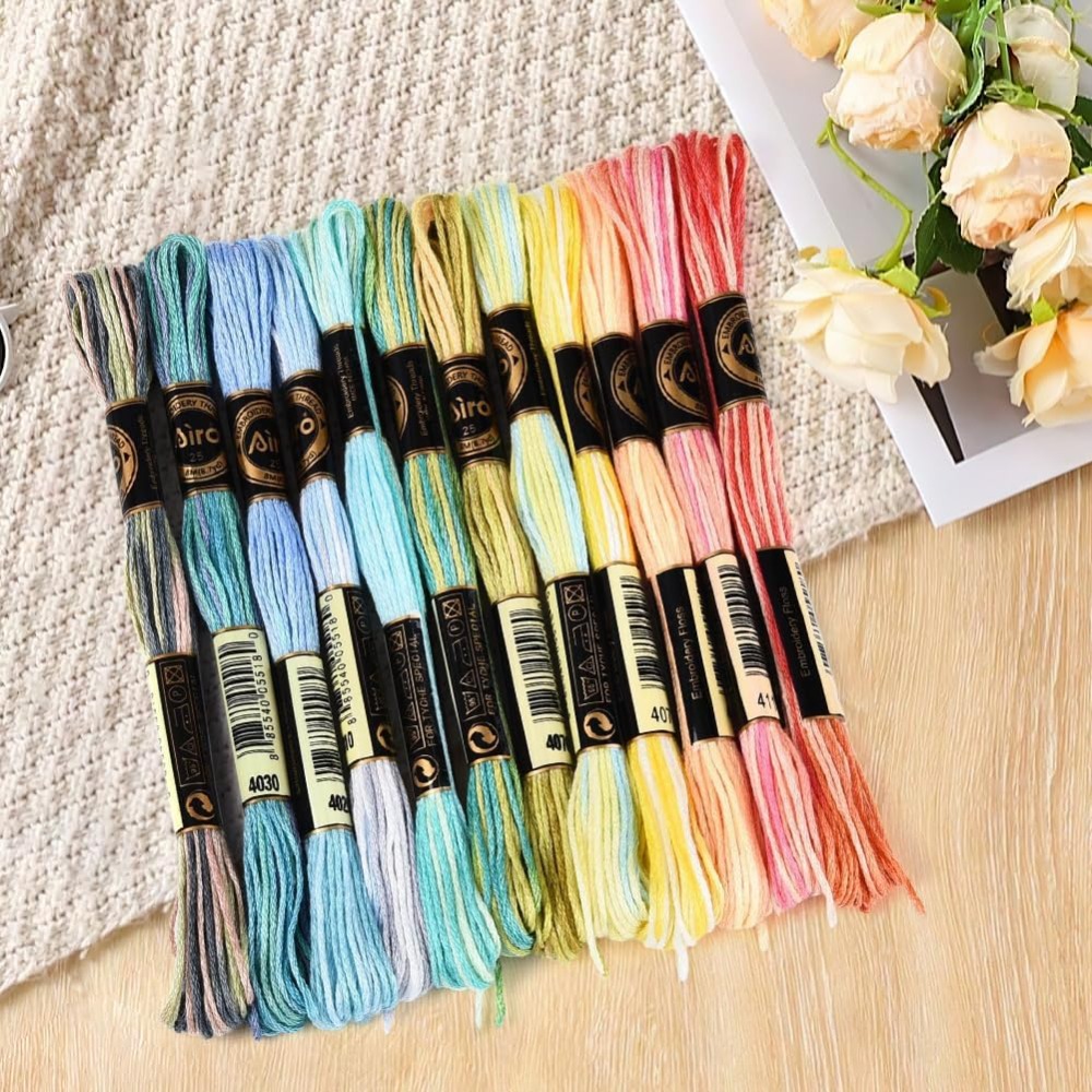 12 Stränge 105 Yards 6-fädiger – Embroidery Floss Bewertung und Preis