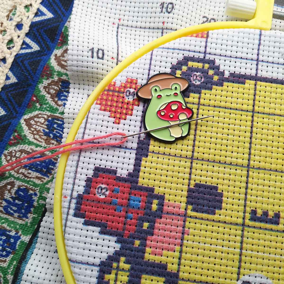 Frosch-Nadelhalter für Sticker – Needle Minder Magnet Bewertung und Preis