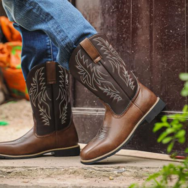 Neue Herren-Stiefel mit Sticke – Embroidery Fabric Bewertung und Preis