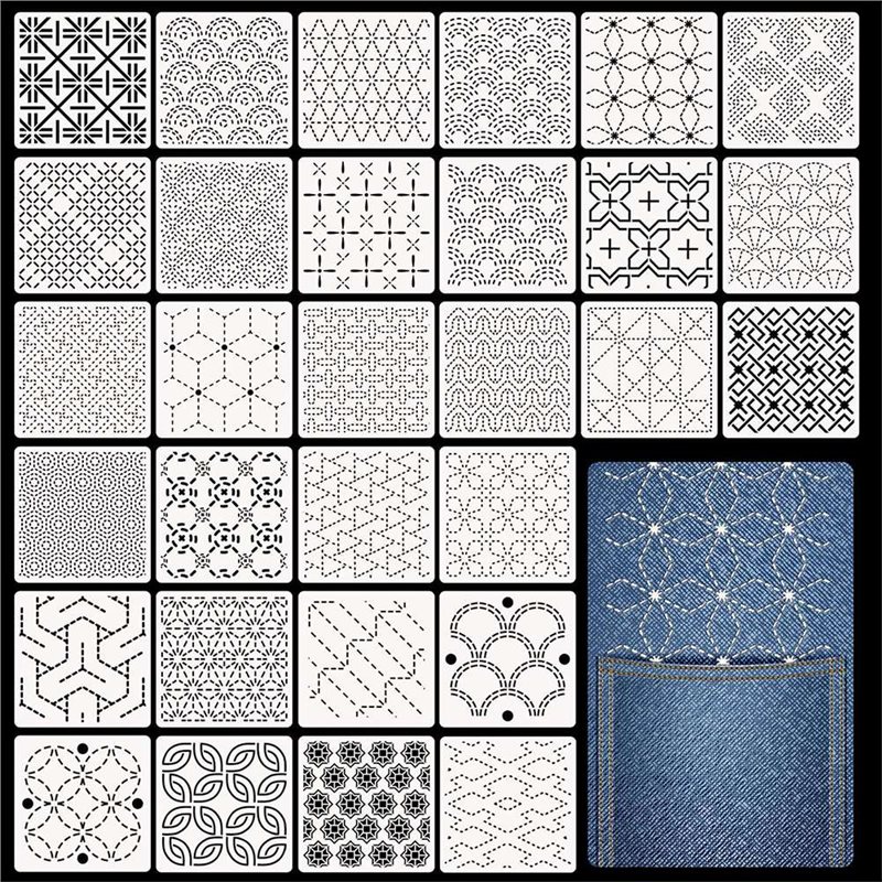 ABBP-30 Stück Spike-Schablonen – Embroidery X Pattern Bewertung und Preis