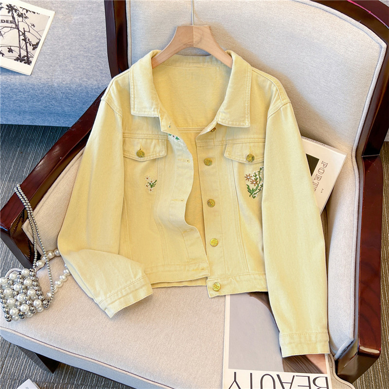 Koreanische Vintage-Blumenstic – Embroidery Yellow Flower Bewertung und Preis