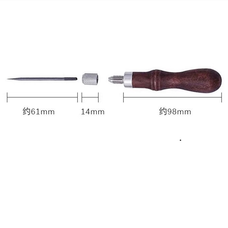 4-in-1 Leder-Stanzset mit Holz – Punch Needle Handle Bewertung und Preis