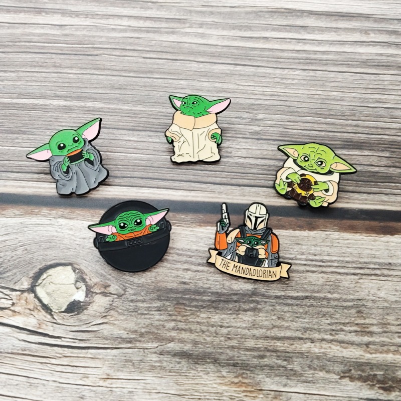 5 Stück niedliche Cartoon-Yoda – Embroidery Textile Bewertung und Preis