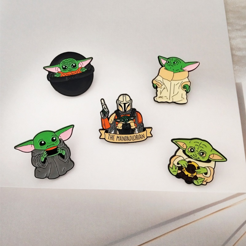 5 Stück niedliche Cartoon-Yoda – Embroidery Textile Bewertung und Preis