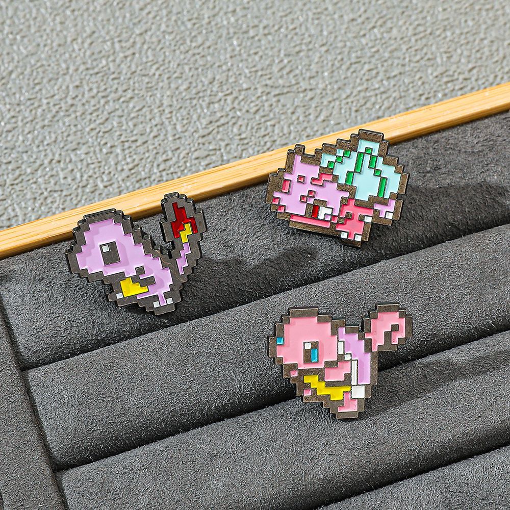 Pixel-Mosaik-Pokémon-Metall-Em – Embroidery Textile Bewertung und Preis