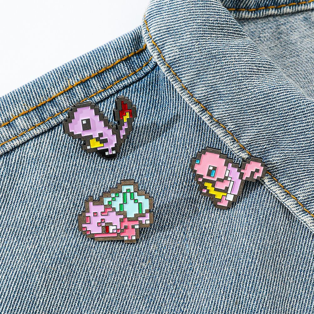 Pixel-Mosaik-Pokémon-Metall-Em – Embroidery Textile Bewertung und Preis