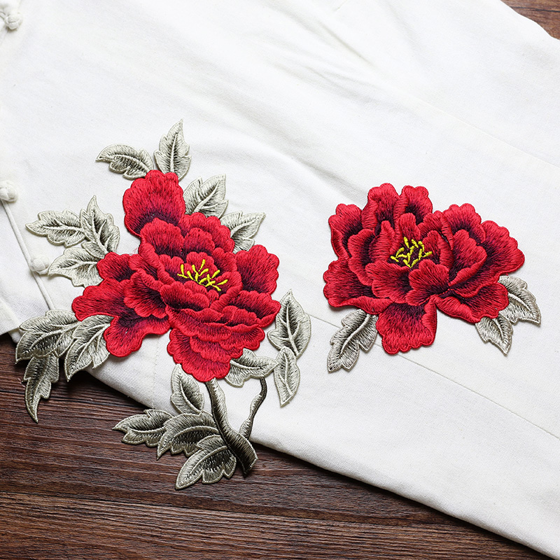 1 Paar rote, rosa, gelbe Stick – Embroidery Yellow Flower Bewertung und Preis