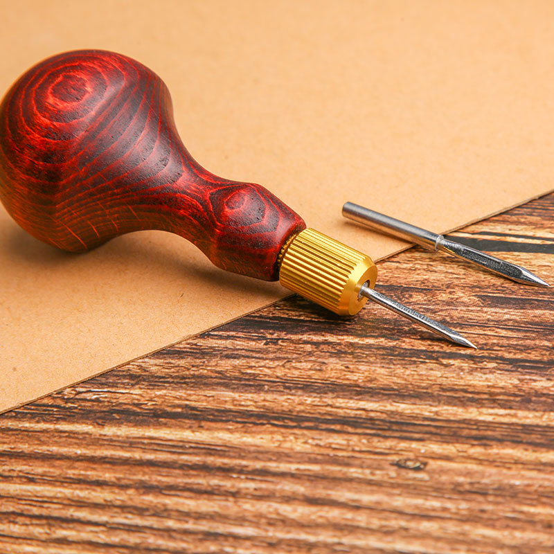 1Set DIY Leder Punch Ahle Holz – Punch Needle Handle Bewertung und Preis