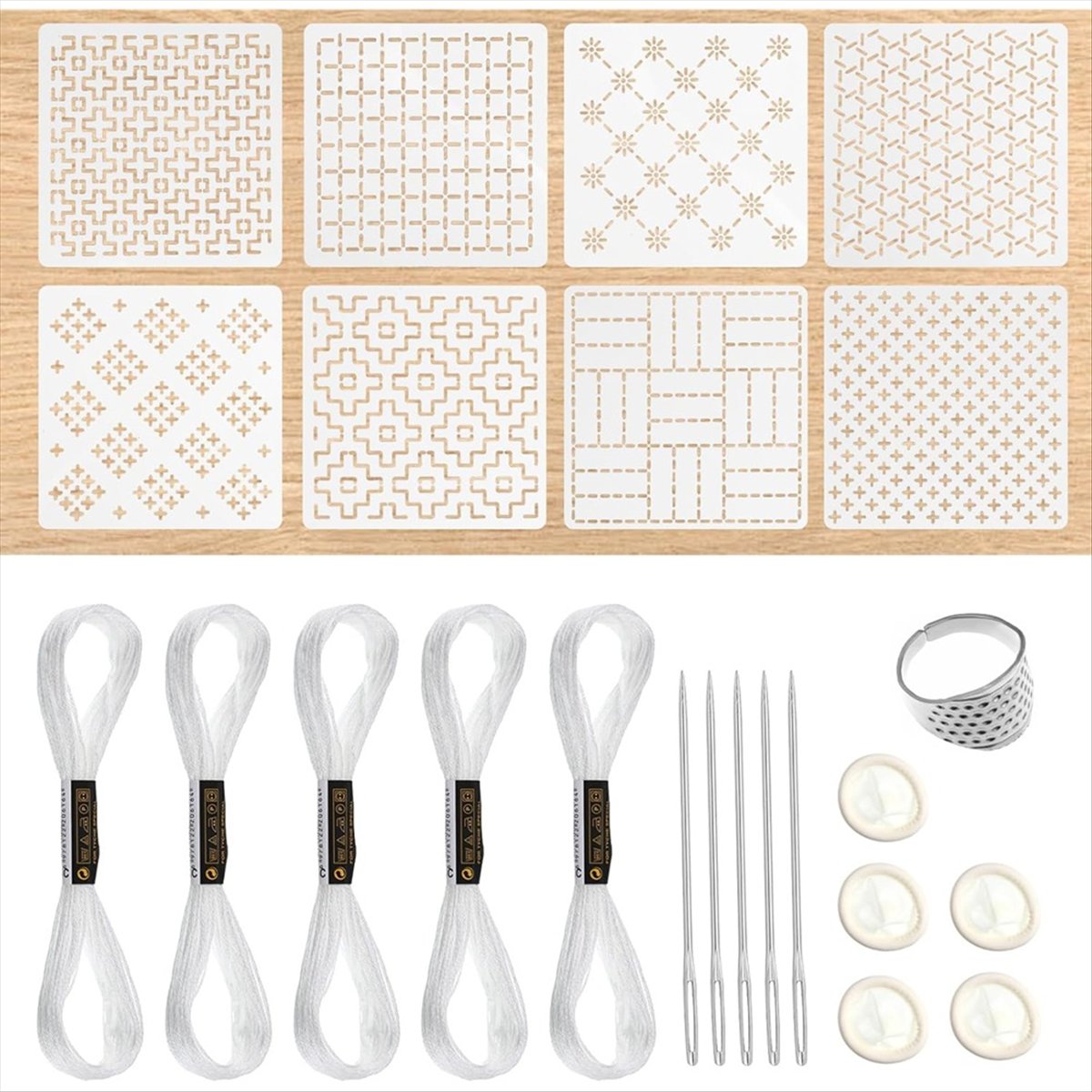 BHBL 24-teiliges Kunststoff-Sc – Embroidery X Pattern Bewertung und Preis