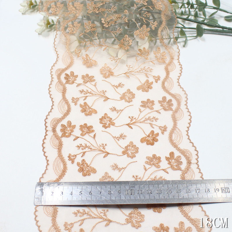 41 Yards beidseitig bestickte  – Embroidery Yellow Flower Bewertung und Preis