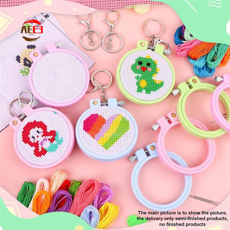AEE3-6Pcs Gestempelt Kreuz Sti – Embroidery For Beginners Bewertung und Preis