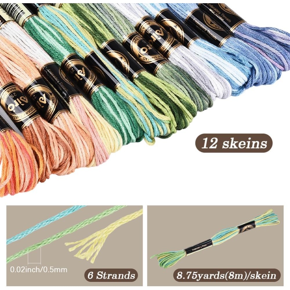 12 Stränge 105 Yards Kreuzstic – Embroidery Floss Bewertung und Preis