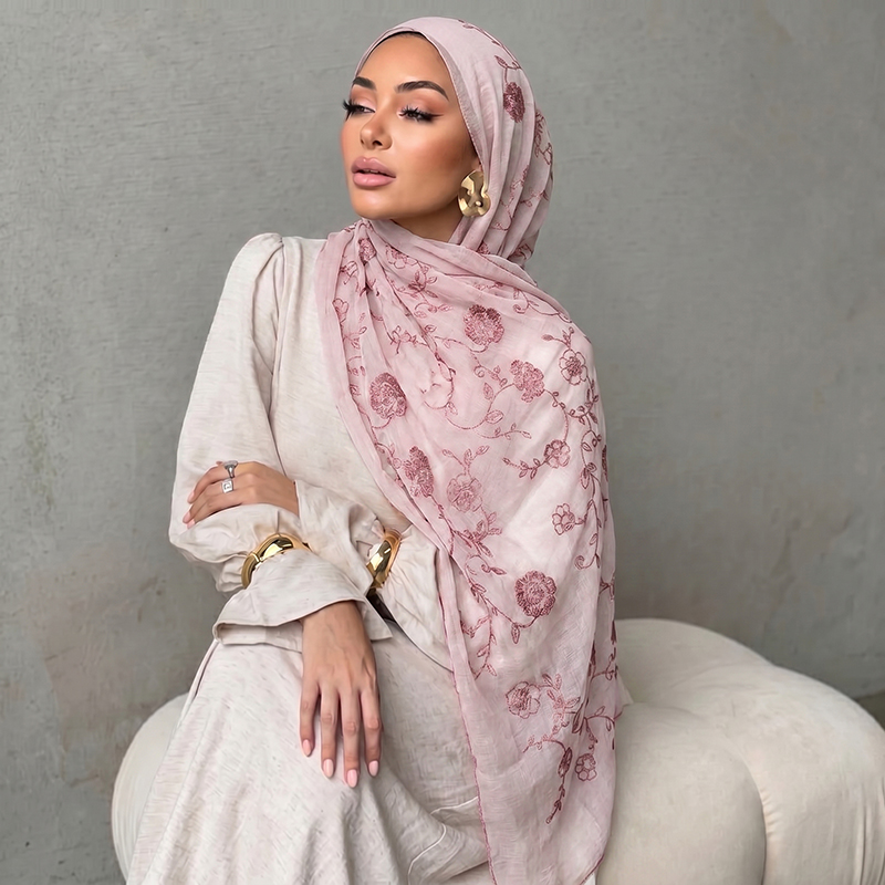 Blumenstickerei Muslimischer H – Embroidery Shawl Bewertung und Preis