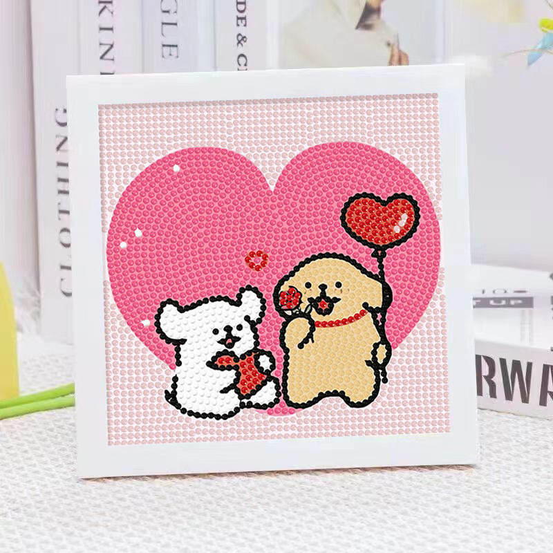 Cartoon-Linienhund Kristall-Di – Embroidery Service Bewertung und Preis