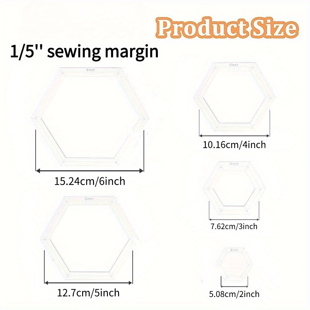 5-teiliges Sechseck-Quilt-Scha – Embroidery Service Bewertung und Preis