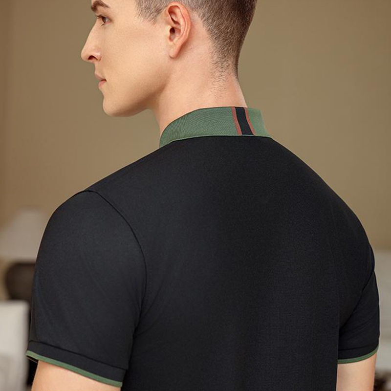 Farbblock-Poloshirt – kostenlo – Embroidery Men Shirt Bewertung und Preis