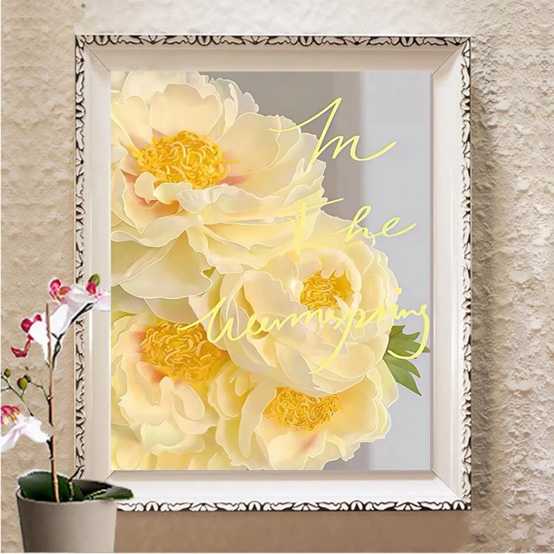 Gelbe Blumen 5D Diamant Malere – Embroidery Yellow Flower Bewertung und Preis