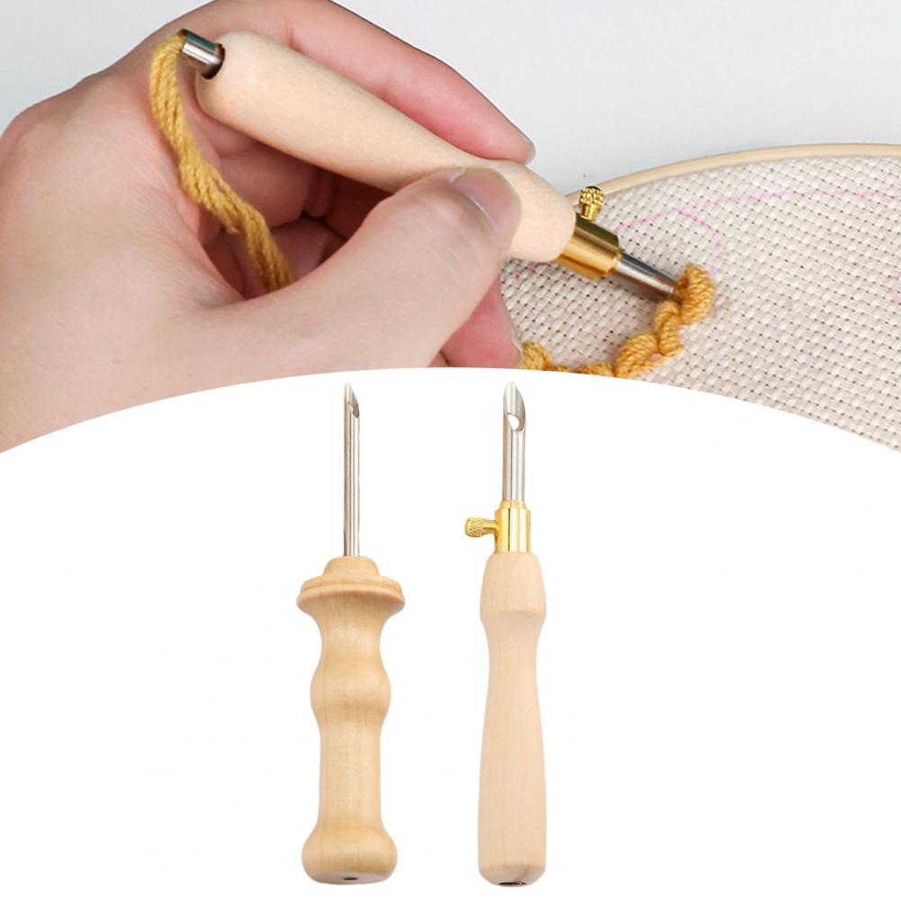 Sticknadel mit Holzgriff, Stri – Punch Needle Handle Bewertung und Preis