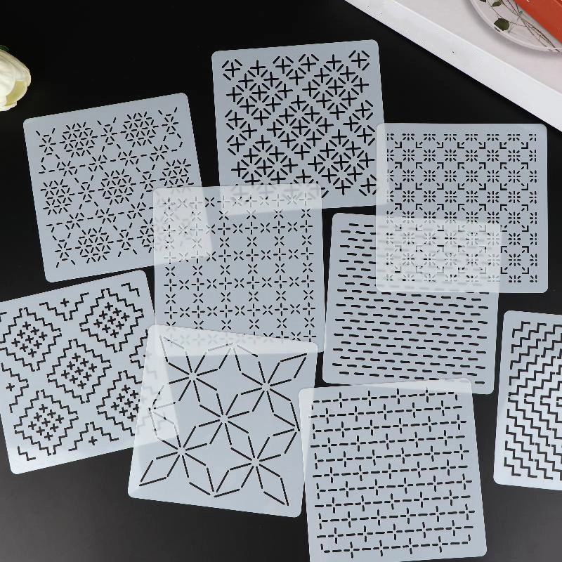 9/32-teiliges Sashiko-Stickmus – Embroidery Service Bewertung und Preis