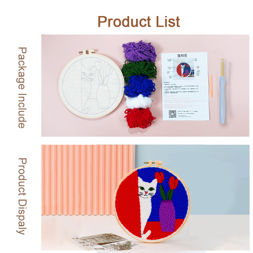Punch-Needle-Stickerei-Starter – Punch Needle Handle Bewertung und Preis
