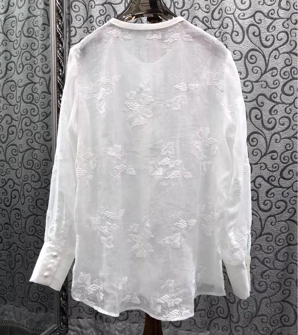Hochwertige Neue Modische Blus – Embroidery Yellow Flower Bewertung und Preis