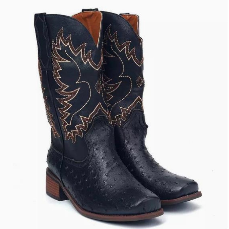 Herren Hohe Stiefel mit Sticke – Embroidery Fabric Bewertung und Preis