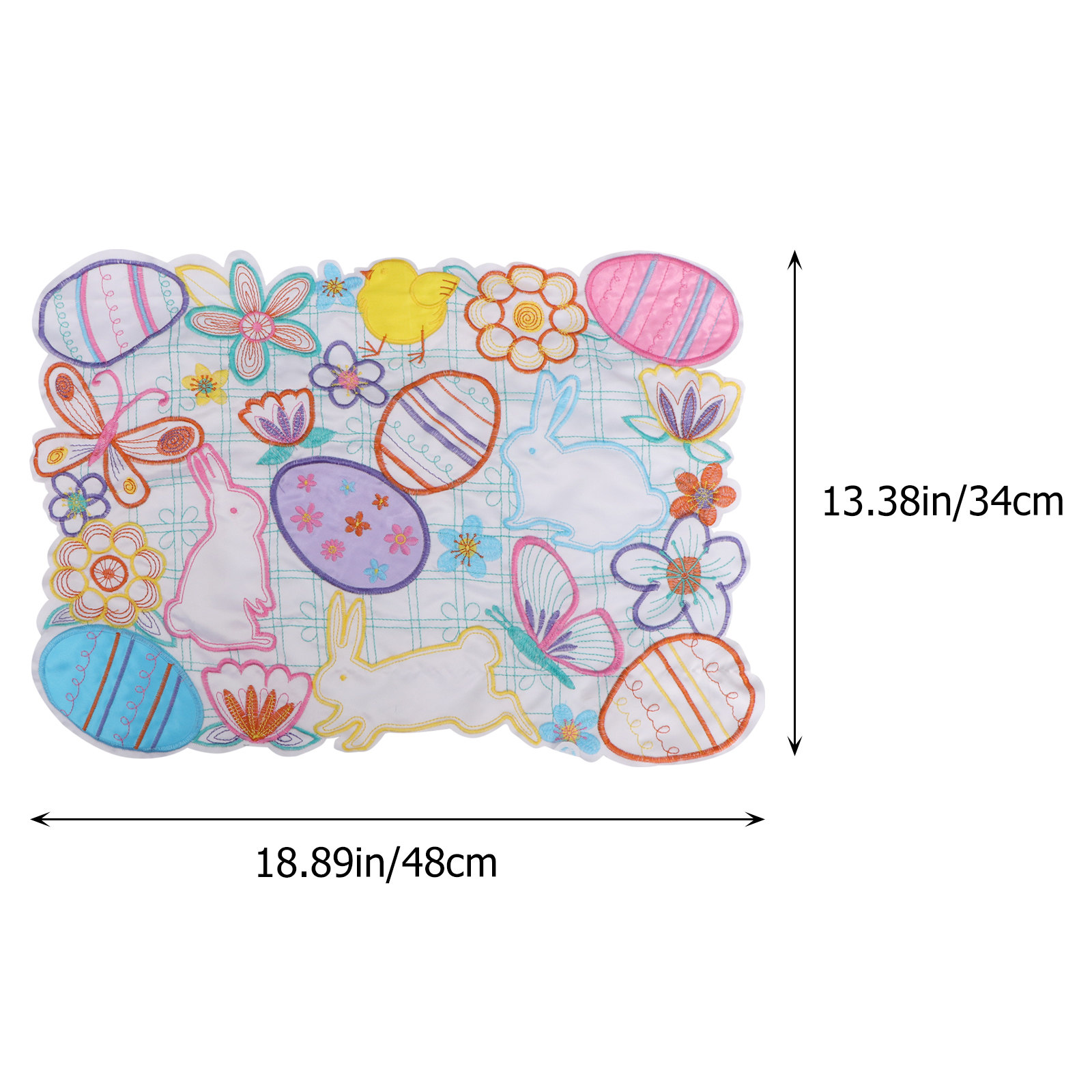 1 Stück Hasen-Osterei Tischset – Embroidery Egg Bewertung und Preis